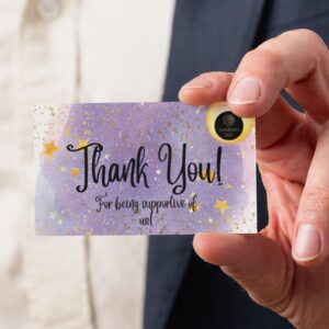 Soft Dreamy Night Thank You Card – Printable & Digital Use – Instant Download (14.8x10.5cm)