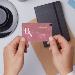 Elegant Minimalist Business Card with Brand Focus – Printable & Digital Use – Instant Download (8.5x5cm)