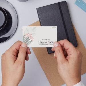 Floral Business Thank You Card | Customizable Design