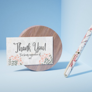 Classic Elegance Thank You Card – Printable and Digital Use – Instant Download