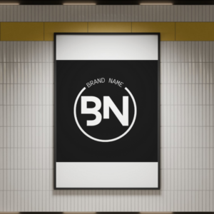 Circular Black & White Logo – Digital Use – Instant Download