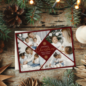 Classic Christmas Smiles Photocards – Printable and Digital Use – Instant Download