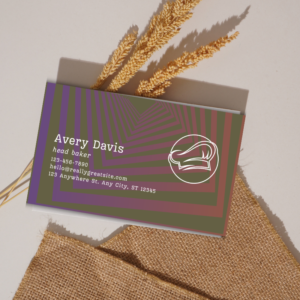 Custom Business Card for Bakers – Printable and Digital Use – Instant Download