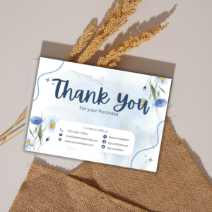 Customer-Focused Thank You Card – Printable and Digital Use – Instant Download