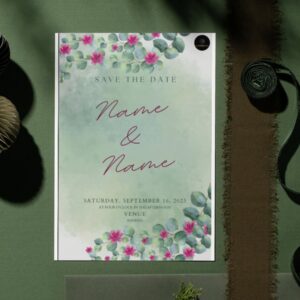 Save the Date Invitation Card - Instant Download - Easily Customizable