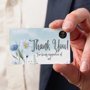 Monochrome Chic Thank You Card – Printable & Digital Use – Instant Download (14.8x10.5cm)