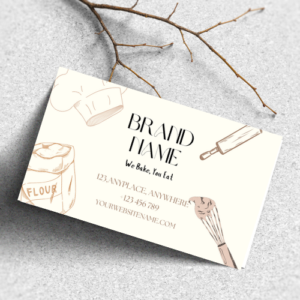 Baker Item Based Business Card – Customizable Digital & Printable – Instant Download