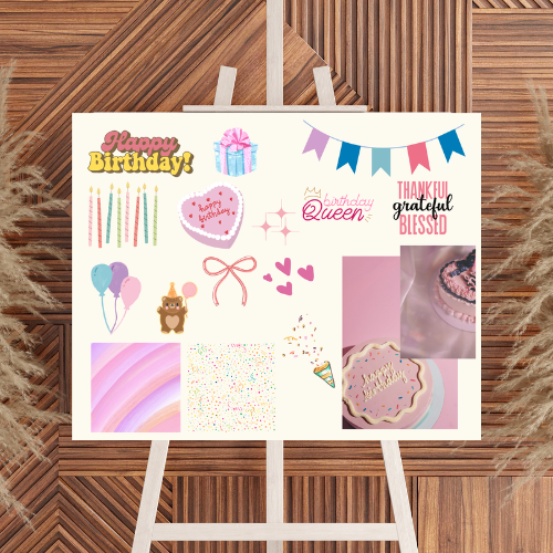 Birthday Celebration Stickers – Instant Download – Printable and Digital Use