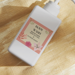 Blossom Body Wash Cosmetic Label – Printable and Digital Use – Instant Download