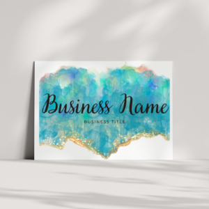 Blue and Gold Brand Logo – Digital Use – Instant Download