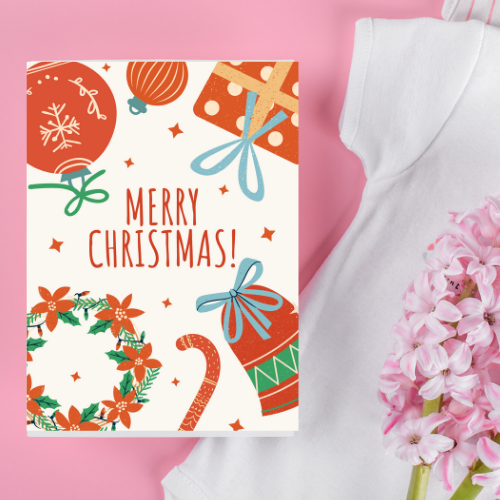 Festive Christmas Collection Greeting card - Instant Download - Easily Customizable