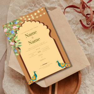 Indian-Themed Wedding Invitation Template