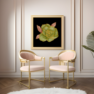 Worth a Glimmer - Gold Botanical Wall Art - Instant Download