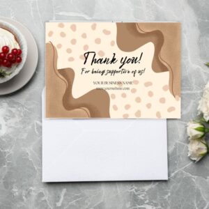 Elegant Boho Design Thank You Card – Printable & Digital Use – Instant Download