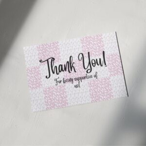 Elegant Two-Toned Thank You Card – Printable and Digital Use – Instant Download