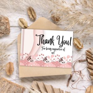 Dreamy Elegant Flower Thank You Card – Printable and Digital Use – Instant Download