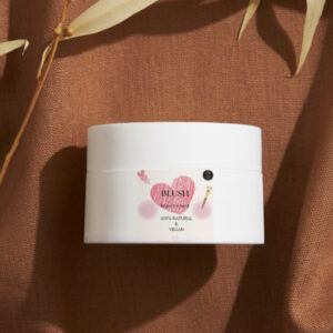 Vegan Glow Blush Cosmetic Label