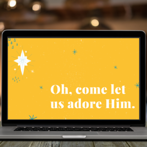 Adore the Christmas Star Desktop Wallpaper – Instant Download – Easily Customizable