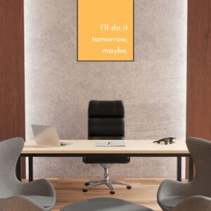 Procrastination: The Art of Delay Wall Art – Printable and Digital Use – Instant Download