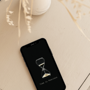 Timeless Hourglass Wallpaper – Digital Use – Instant Download