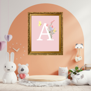 Alphabet A Wall Art – Printable and Digital Use – Instant Download