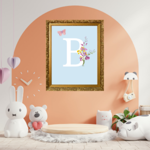 Alphabet B Wall Art – Printable and Digital Use – Instant Download