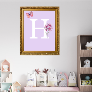 Alphabet H Wall Art – Printable and Digital Use – Instant Download