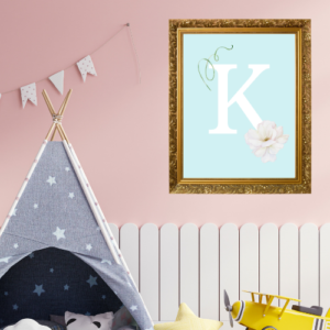 Alphabet K Wall Art – Printable and Digital Use – Instant Download