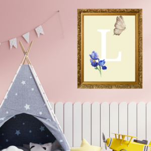 Alphabet L Wall Art – Printable and Digital Use – Instant Download