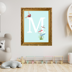 Alphabet M Wall Art – Printable and Digital Use – Instant Download
