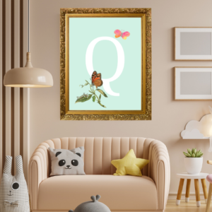 Alphabet Q Wall Art – Printable and Digital Use – Instant Download