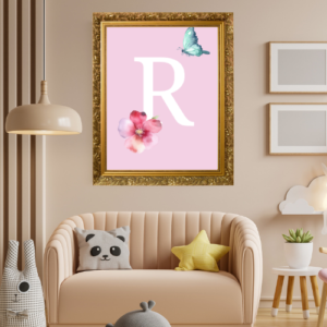 Alphabet R Wall Art – Printable and Digital Use – Instant Download
