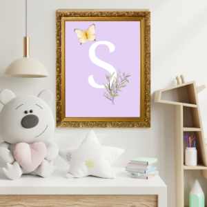 Alphabet S Wall Art – Printable and Digital Use – Instant Download