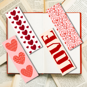 Set of 4 Love Bookmarks – Printable and Digital Use – Instant Download