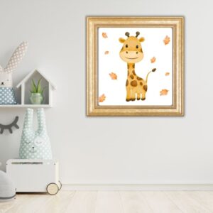 Adorable Watercolor Giraffe Wall Art – Instant Digital Download
