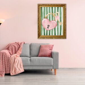 Heart Lock and Key Wall Art – Digital Download