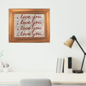 I Love You Repeated – 'I Love You' Written Four Times on Crumpled Paper Wall Art – Printable & Digital Use – Instant Download