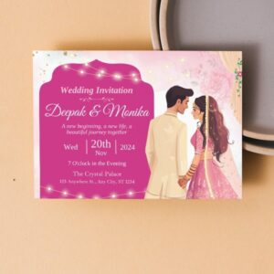 Blush Serenity Wedding Invitation – Printable and Digital Use – Instant Download