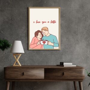 "I Love You a Latte" Wall Art – Printable and Digital Use(42 x 59.4 cm)