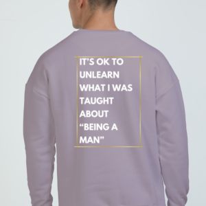 Oversized Sweatshirt – "It's OK to Unlearn" Motivational Design