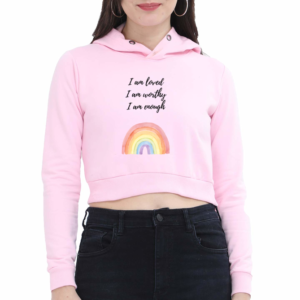 I Am Worthy – Cropped Hoodie