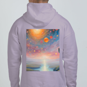 Oversized Hoodie(S-3XL) – Chase the Dream, with Coldplay’s Stream | Sunrise Cliff View Design