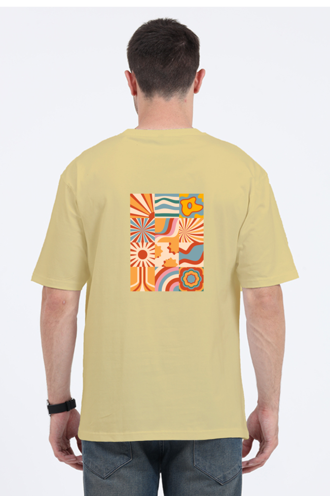 Oversized Standard T-Shirt (XS-XXL) – Vibrant Fusion | Colorful Artistic Collage