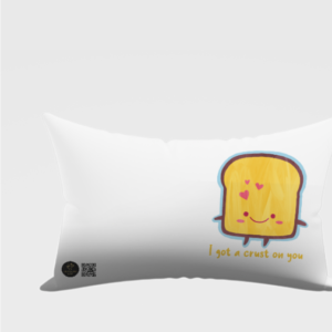 Unisex AOP Pillow Cover - "I Got a Crust on You" with Crusty Happy Bread (18x28)