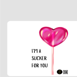 Mouse Pad - I'm a Sucker for You Lollipop Design (Square)