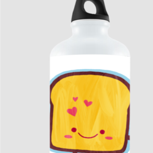 Sipper Bottle - I Got a Crust on You Design (750ml, White)