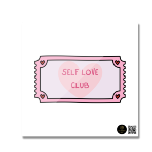 Fridge Magnet - Self Love Club Design (Square)