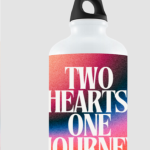 Sipper Bottle - "Two Hearts One Journey" Design