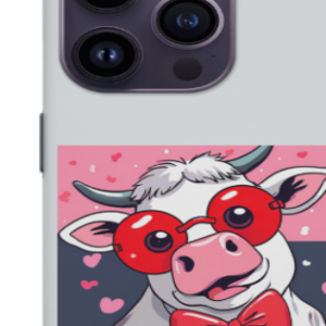iPhone 15 Pro Phone Cover - Moo Love Style Design