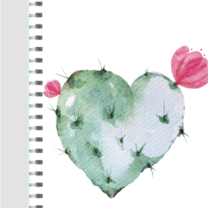 Notebook - "Cactus Heart" Design